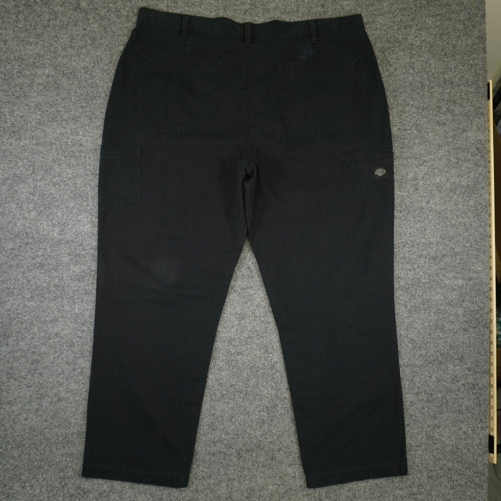 Harley-Davidson Mens Black Carpenter Canvas Double Knee Work Pants 42x30 - Picture 13 of 16